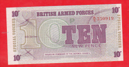 British Armed Forces 10 Pence , 6th Series , Unc - Fuerzas Armadas Británicas & Recibos Especiales