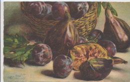 C. CHIOSTRI, FRUIT, FIGUES AND PLUMS, EX Cond. PC, Mailed 1938 - Chiostri, Carlo