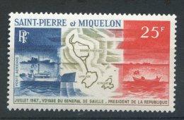 St Pierre Et Miquelon*  PA 38 - Voyage Du Général De Gaulle - Ongebruikt