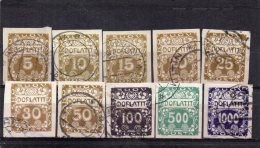 TCHECOSLOVAQUIE 1919-22 TAXE LOT O - Postage Due