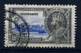 BARBADOS    1935    Silver  Jubilee   1 1/2d  Ultramarine  And  Grey      USED - Barbades (...-1966)