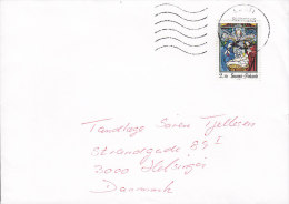 Finland LATHI 1992 Cover Brief To HELSINGØR Elsinore Denmark Weihnachten Christmas Jul Noel Natale Navidad Stamp - Brieven En Documenten