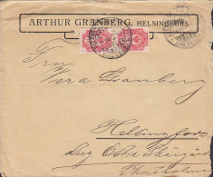 Finland ARTHUR GRANBERG, HELSINGFORS 1909 Cover Brief Locally Sent (2 Scans) - Storia Postale