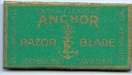 RAZOR BLADE RASIERKLINGE ANCHOR  EXTRA FLEXIBLE  SWEDEN - Razor Blades