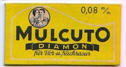 RAZOR BLADE RASIERKLINGE MULCUTO DIAMON 0,08 M/m - Razor Blades