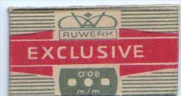 RAZOR BLADE RASIERKLINGE AUWERK EXCLUSIVE  0,08 M/m - Lamette Da Barba