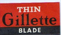 RAZOR BLADE RASIERKLINGE GILETTE THIN BLADE - Lames De Rasoir