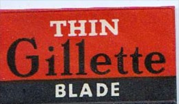 RAZOR BLADE RASIERKLINGE GILETTE THIN BLADE - Razor Blades