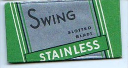 RAZOR BLADE RASIERKLINGE SWING STAINLESS - Razor Blades