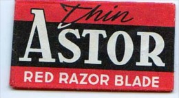 RAZOR BLADE RASIERKLINGE ASTOR THIN RED RAZOR BLADE - Lamette Da Barba