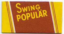 RAZOR BLADE RASIERKLINGE SWING POPULAR - Scheermesjes