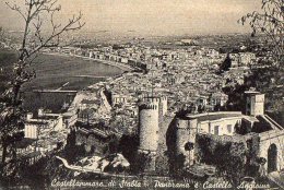 1954 CASTELLAMARE DI STABIA - PANORAMA E CASTELLO ANGIOINO--C048 - Castellammare Di Stabia
