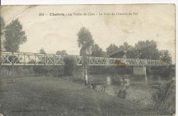 Chabris - Vallée Du Cher, Pont En Fer Du Chemin De Fer, Barque De Pêche - Cachet Poste 16 Mai 1917 - Autres & Non Classés