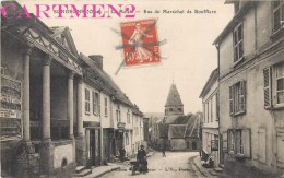 SONGEONS LA MAIRIE RUE DU MARECHAL DE BOUFFLERS 60 OISE CACHET DE GUERRE LIEU DE DESTINATION ENVAHI CHARLEVILLE ARDENNES - Songeons