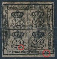 Braunschweig 8 März 1859 Auf 4/4 Groschen Braun - Nr. 9a Mit Abart - Pracht - Braunschweig