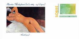 Spain 2014 - Amedeo Modigliani  Nudes  - Special Prepaid Cover - Desnudos