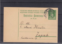 Yougoslavie - Carte Postale De 1949 - Entier Postal - Oblitération Spilt - Brieven En Documenten