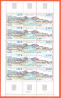 Saint Pierre Et Miquelon N° 751 _ Anse Du Gouvernement _ Feuille Complète Avec Coin Daté - Unused Stamps