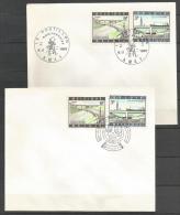 Belgique - N316 - N°1514/5 Scheldetunnel Et Loncin Sur Enveloppe Obl. 1er Jour Le Postillon Amay Et Gosselies 8/11/1969 - Cartas & Documentos