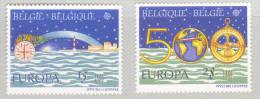 CC - BELGIO , Serie N. 2454/55  ***  MNH . Europa E Colombo 1992 - Christopher Columbus