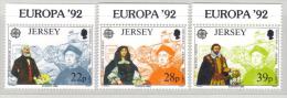 CC - JERSEY , Serie N. 572/4  ***  MNH . Europa E Colombo 1992 - Cristóbal Colón
