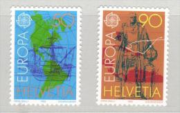 CC - SVIZZERA ,  Serie N. 1393/94  ***  MNH . Europa E Colombo 1992 - Cristóbal Colón