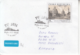 CZECHIA :  Cover Circulated To ROMANIA - Envoi Enregistre! Registered Shipping! - Used Stamps
