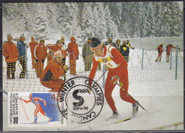 2980. Bulgaria, Bid For Host City Of The 1992 Winter Olympics, CM - Cartas & Documentos