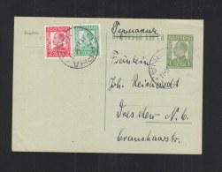 Bulgaria Stationery 1936 Uprated To Germany - Briefe U. Dokumente