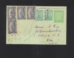 Bulgaria Stationery 1929 Uprated To Austria - Lettres & Documents