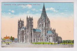 CPA NEW YORK CITY, CATHEDRAL  OF ST JOHN S DIVINE En 1915 (voir Timbre) - Kirchen