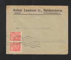 Czechoslovakia Cover Reichenberg To Germany - Briefe U. Dokumente
