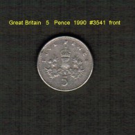 GREAT BRITAIN    5 PENCE  1990  (KM # 937b) - 5 Pence & 5 New Pence