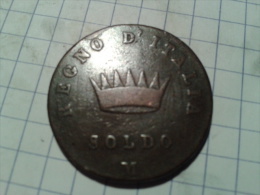 ITALIE.1 SOLDO 1810 M - Napoleonic