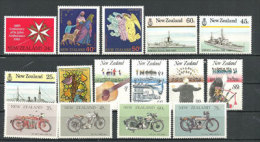 NOUVELLE-ZÉLANDE.  Années 1985 & 1986.   15 T-p Neufs **. - Nuevos