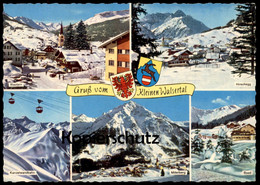 ÄLTERE POSTKARTE GRUSS VOM KLEINEN WALSERTAL MITTELBERG HIRSCHEGG RIEZLERN BAAD KANZELWANDBAHN KLEINWALSERTAL AK - Kleinwalsertal