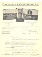 Lettre à Entête Ets Valère BRISON & Co -  Glain - Liège 1934  Avec Photos (xh) - 1900 – 1949