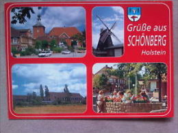 A059 - 2306 Grüsse Aus SCHÖNBERG Holstein - 4 Ansichten Mühle Usw - Schoenberg