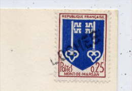 Griffe Horizontale Ou Linéaire"LOCHES"-Indre Et Loire-- Sur Timbre Le Tout Sur Carte Postale De Royan--17 (voitures) - Handstempels