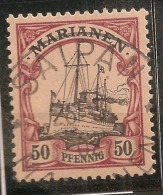 MARIANNES.1901.COLONIE ALLEMANDE.MICHEL N°14. Oblitéré.14A9 - Islas Maríanas