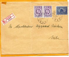 Denmark 1945 Registered Cover - Lettres & Documents