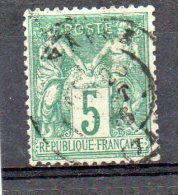 FRANCE    5 C     Année 1876-78     Y&T: 64   Type Sage     (oblitéré) - 1876-1878 Sage (Type I)