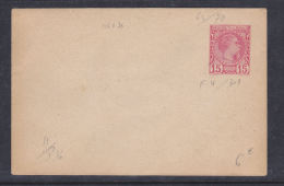 MONACO ENTIER POSTALENVELOPPE  15 C ROSE CARMIN TYPE CHARLES III NEUF - Interi Postali