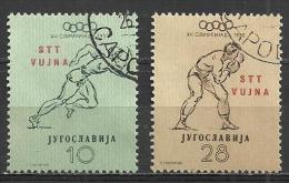 TRIEST B ZONE 1952 - OLYMPIC GAMES - 2 DIFFERENT - USED OBLITERE GESTEMPELT USADO - Ete 1952: Helsinki