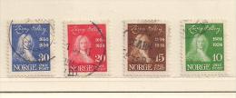 NORVEGE   ( EUNOR - 27 )  1934      N° YVERT ET TELLIER  N°   160/163 - Used Stamps