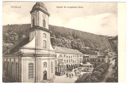 WILDBAD     ----   Kurplatz Mit Evangelischer Kirche - Karlsruhe