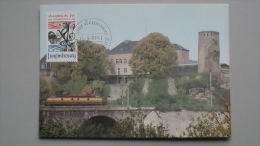 Luxemburg 1094 Yt 1044 Maximumkarte MK/MC, ESST, 125 Jahre Luxemburger Eisenbahn - Maximum Cards