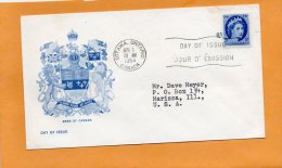 Canada 1954 FDC - 1952-1960