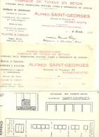 Ets Alfred SAINT - GEORGES - Antheit-Statte Lot De 2 Lettres à Entête Et 2 Feuillets Publicitaires (xh) - 1900 – 1949