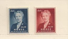 NORVEGE  ( EUNOR - 30  )    1956   N° YVERT ET TELLIER  N°  369/370   N* - Ungebraucht